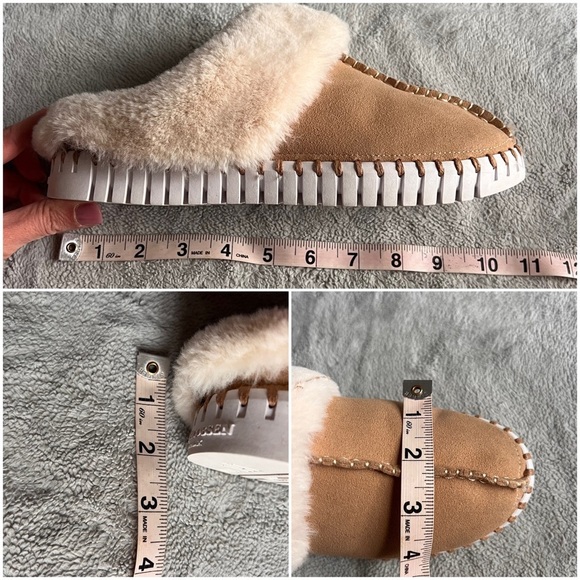 Ilse Jacobsen Tulip Faux Fur Lined Slip-On Open Mule Slippers Latte Sz 37 - Picture 15 of 15